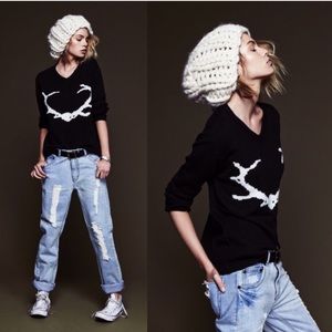 For Love & Lemons antler sweater